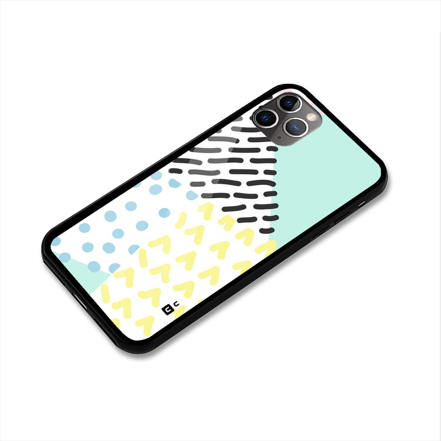 Abstract Pastel Glass Back Case for iPhone 11 Pro Max