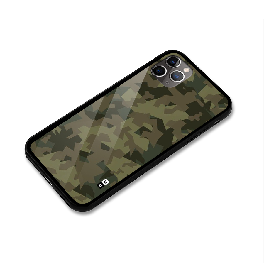 Army Abstract Glass Back Case for iPhone 11 Pro Max