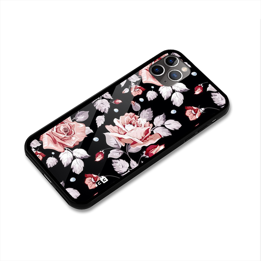 Artsy Floral Glass Back Case for iPhone 11 Pro Max