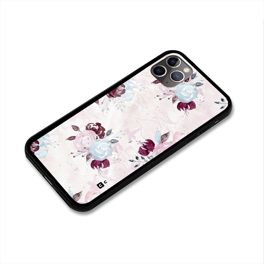 Artsy Florasy Glass Back Case for iPhone 11 Pro Max