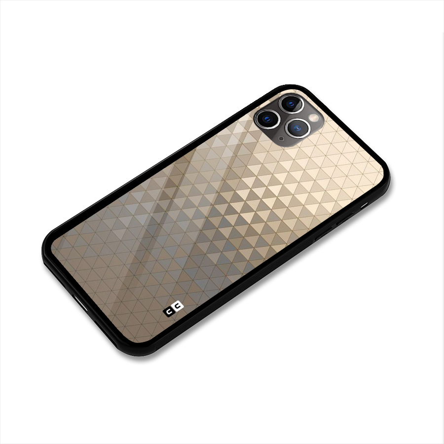 Beautiful Golden Pattern Glass Back Case for iPhone 11 Pro Max