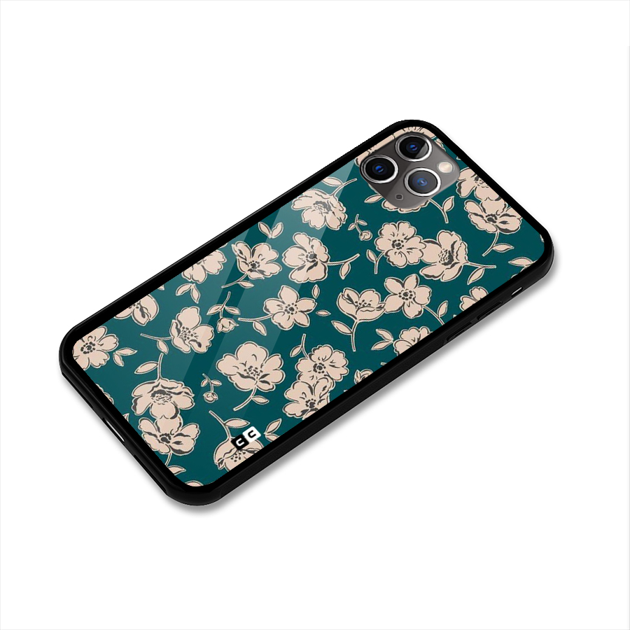Beauty Green Bloom Glass Back Case for iPhone 11 Pro Max