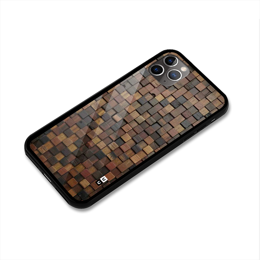 Blocks Of Wood Glass Back Case for iPhone 11 Pro Max
