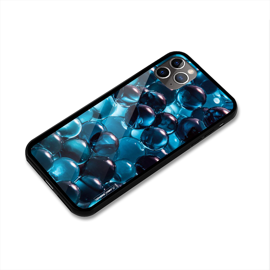 Blue Abstract Balls Glass Back Case for iPhone 11 Pro Max