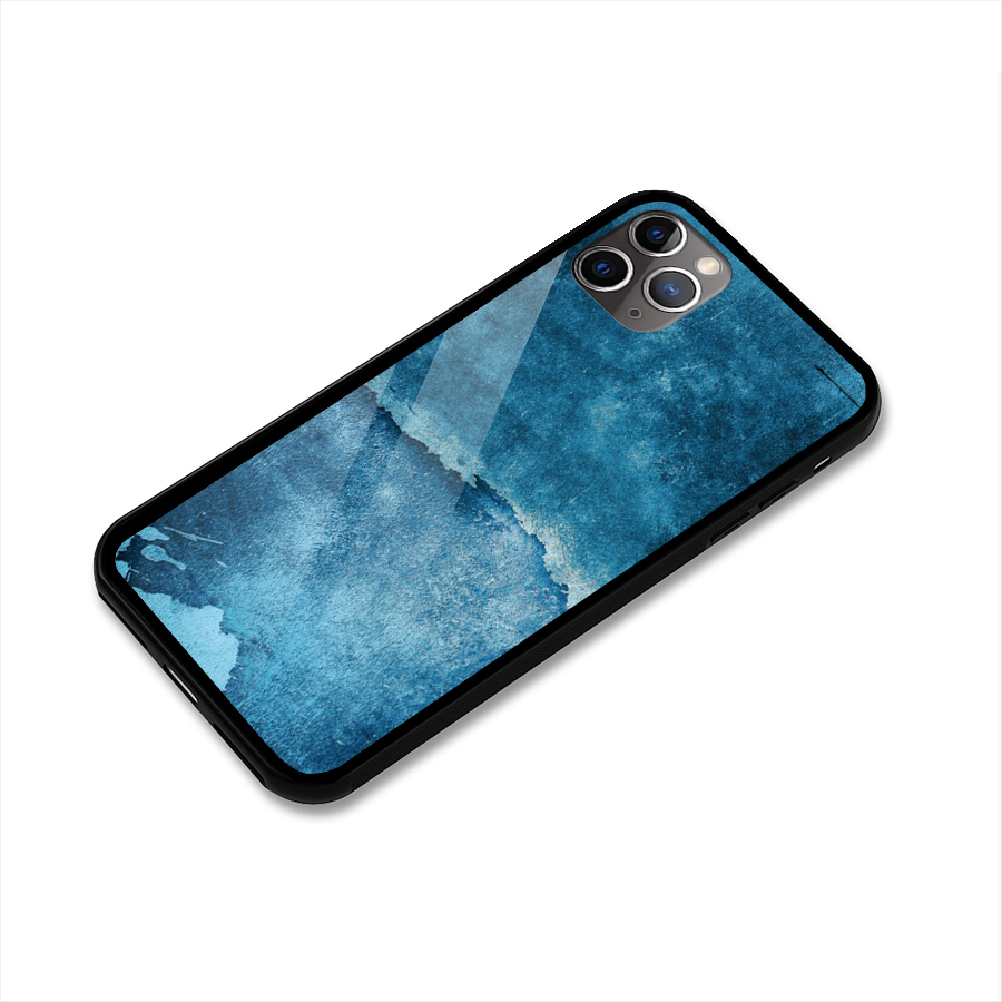 Blue Paint Wall Glass Back Case for iPhone 11 Pro Max