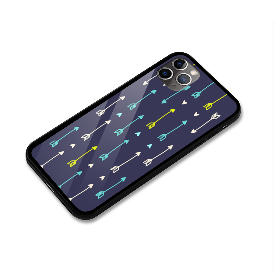 Boho Arrow Pattern Glass Back Case for iPhone 11 Pro Max