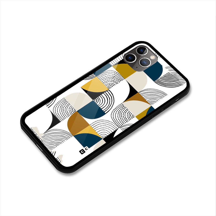 Boxes Pattern Glass Back Case for iPhone 11 Pro Max