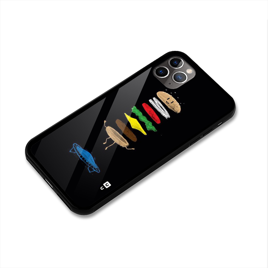 Burger Jump Glass Back Case for iPhone 11 Pro Max