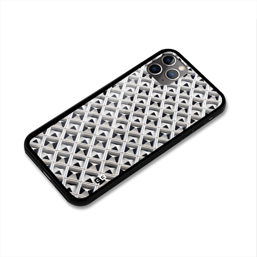 Check White Design Glass Back Case for iPhone 11 Pro Max