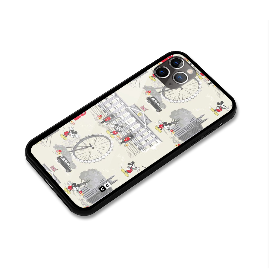 City Tour Pattern Glass Back Case for iPhone 11 Pro Max