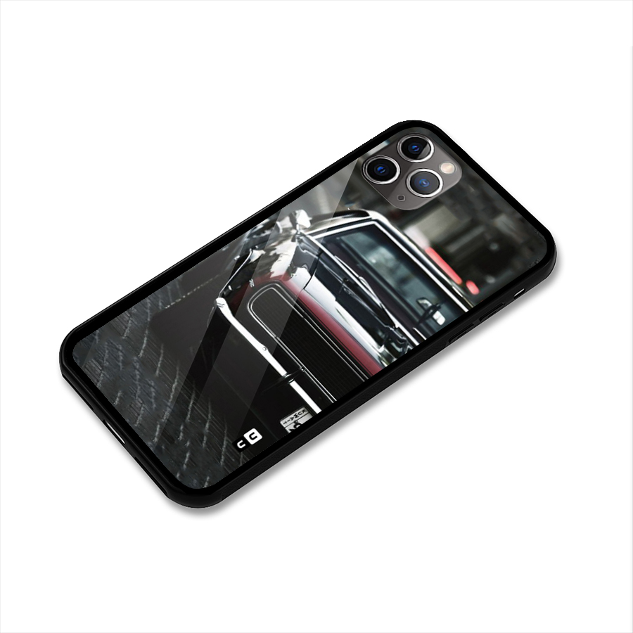 Class Vintage Car Glass Back Case for iPhone 11 Pro Max