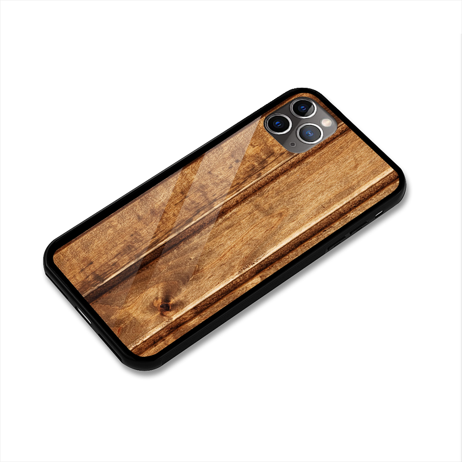 Classic Wood Print Glass Back Case for iPhone 11 Pro Max