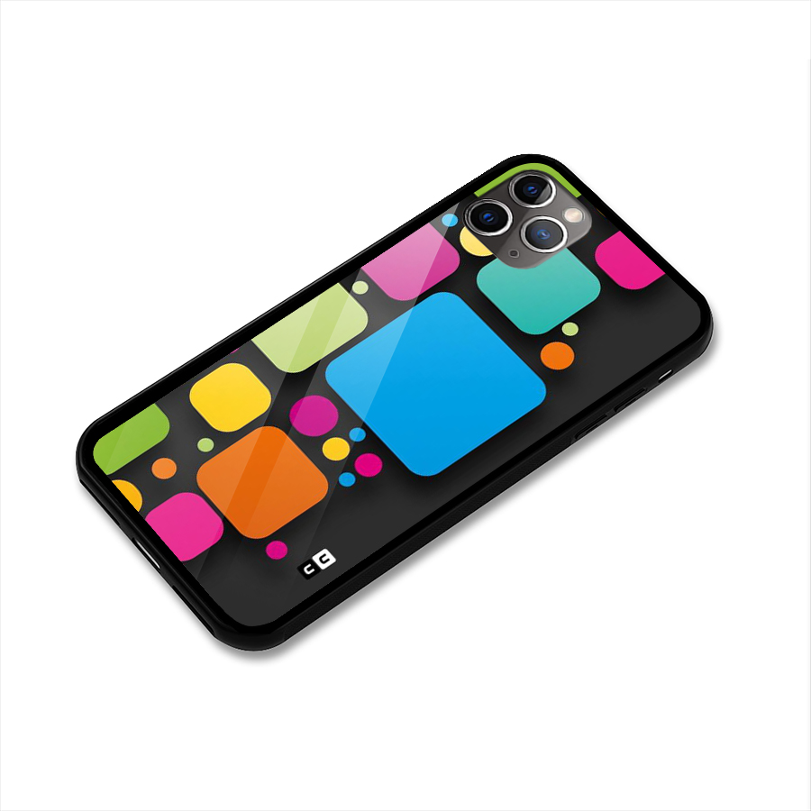 Color Boxes Abstract Glass Back Case for iPhone 11 Pro Max