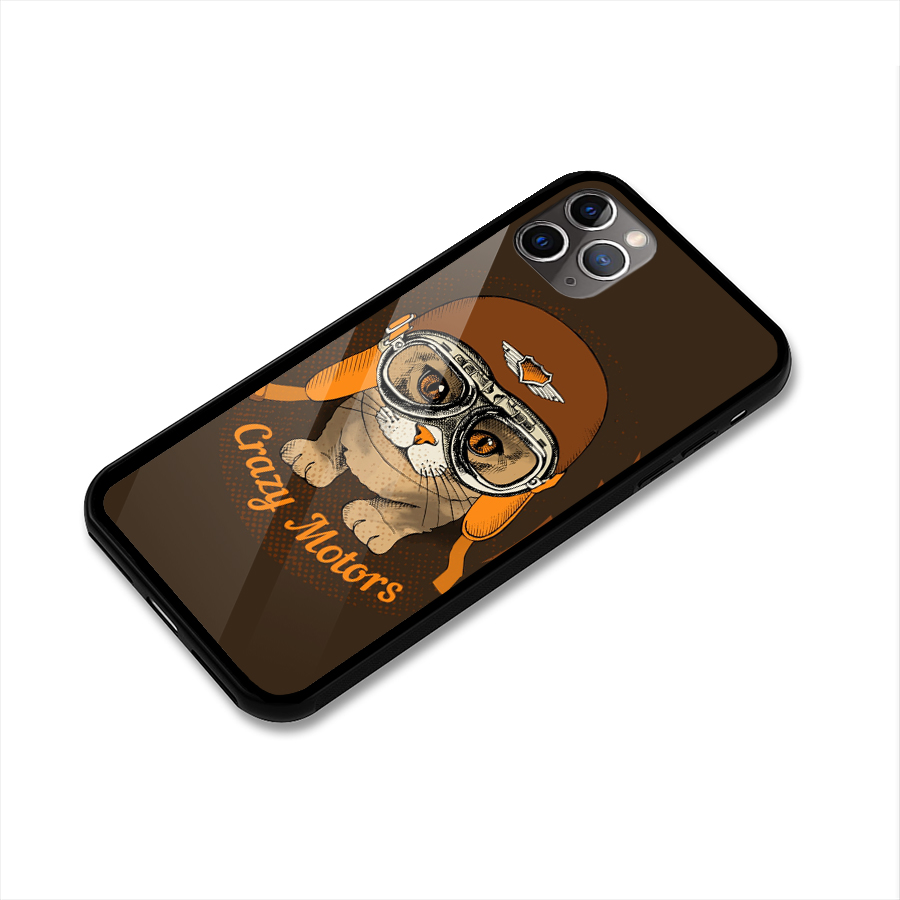 Crazy cat Glass Back Case for iPhone 11 Pro Max