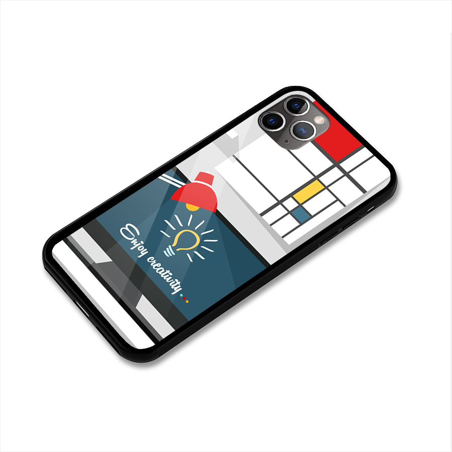 Creative Workspace Design Glass Back Case for iPhone 11 Pro Max