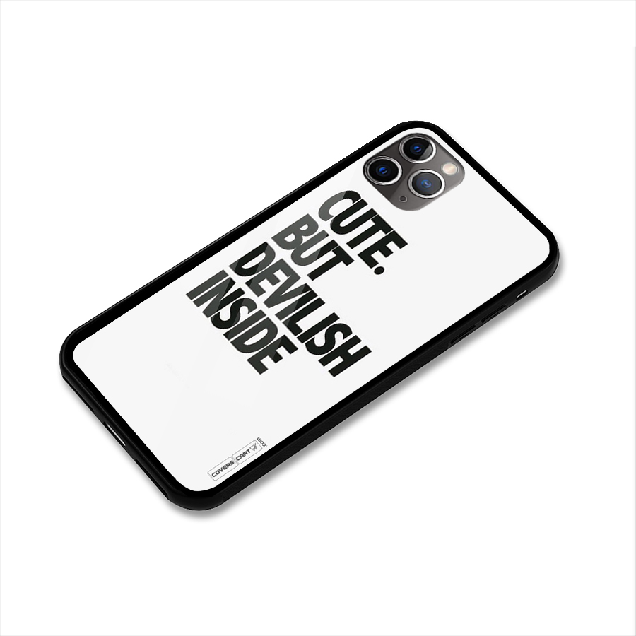 Cute But Devil Glass Back Case for iPhone 11 Pro Max