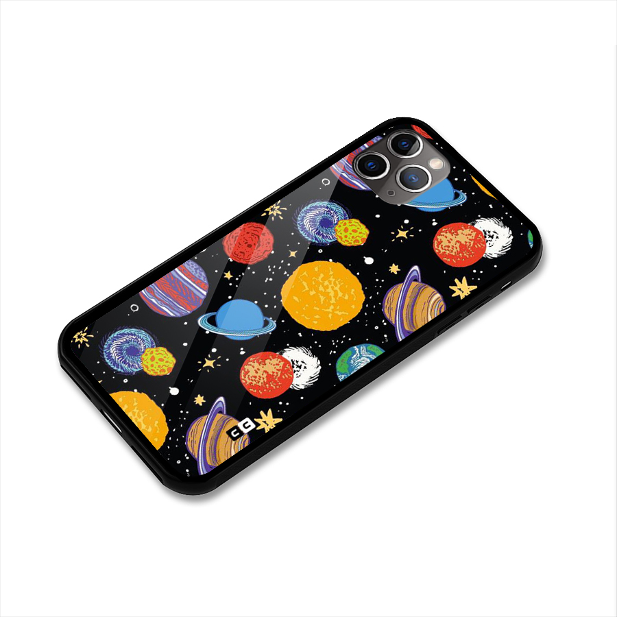 Designer Planets Glass Back Case for iPhone 11 Pro Max