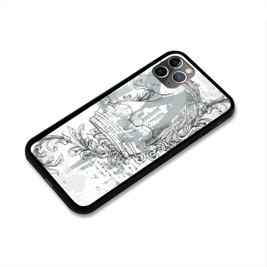 Designous-Vintage Glass Back Case for iPhone 11 Pro Max