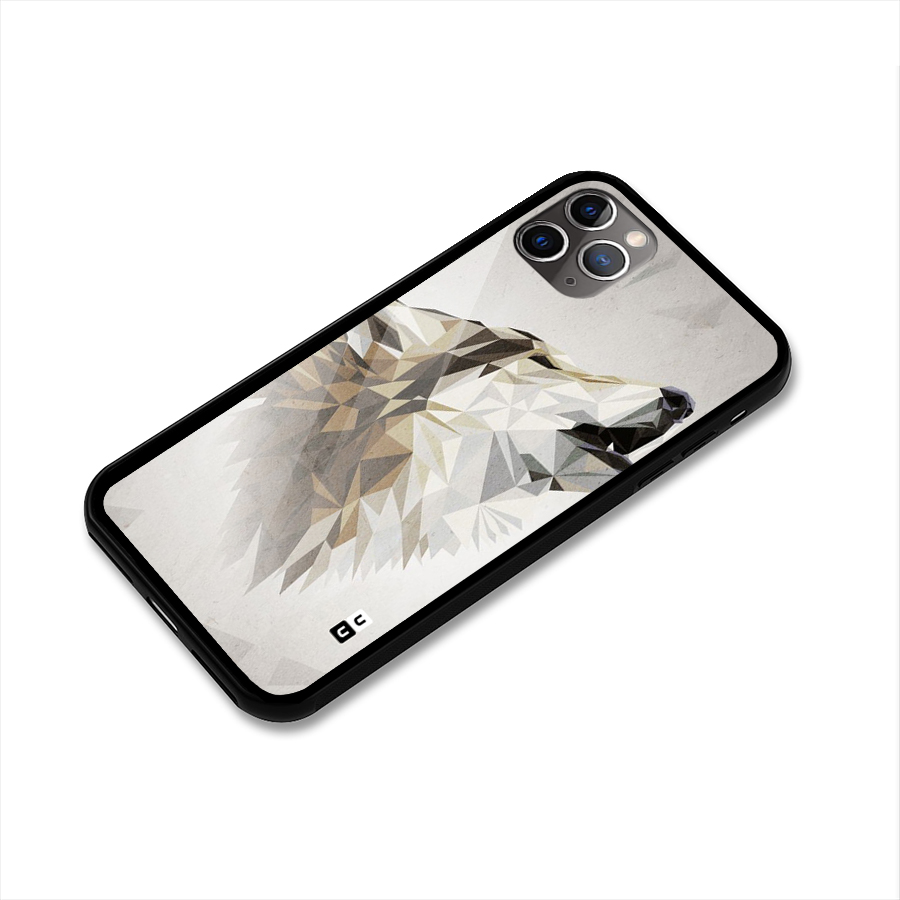 Diamond Wolf Glass Back Case for iPhone 11 Pro Max