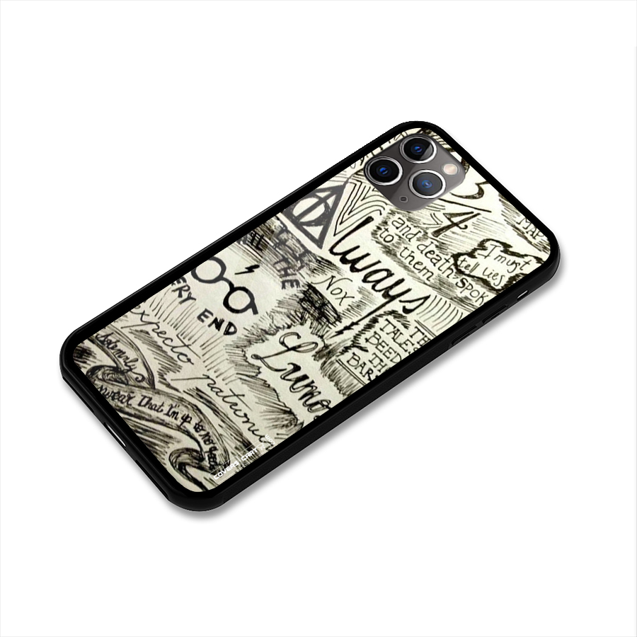 Doodle Art Glass Back Case for iPhone 11 Pro Max