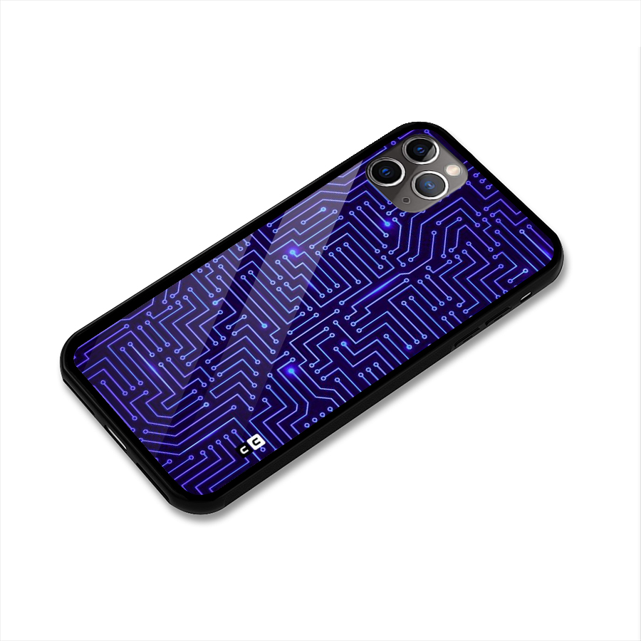Dotting Lines Glass Back Case for iPhone 11 Pro Max