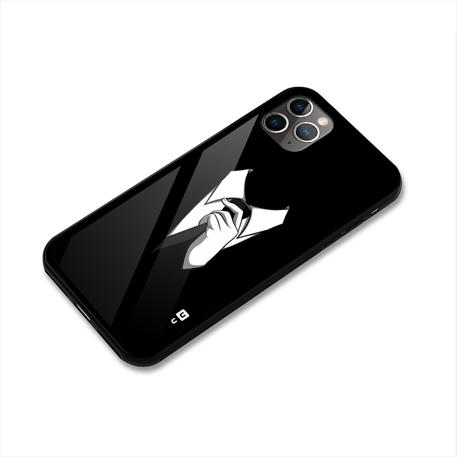 Faceless Gentleman Glass Back Case for iPhone 11 Pro Max
