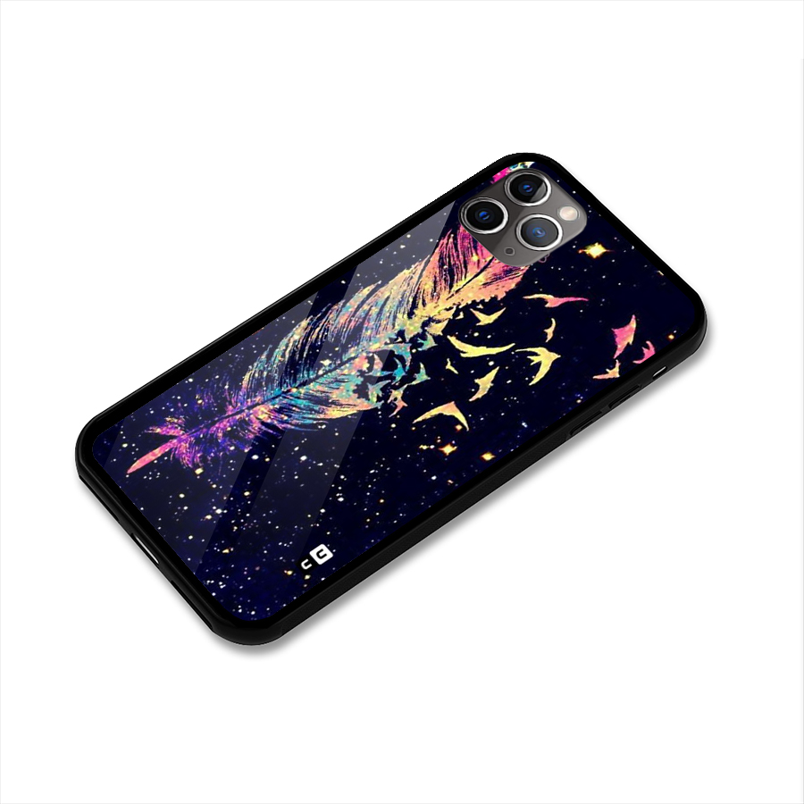 Feather Bird Fly Glass Back Case for iPhone 11 Pro Max