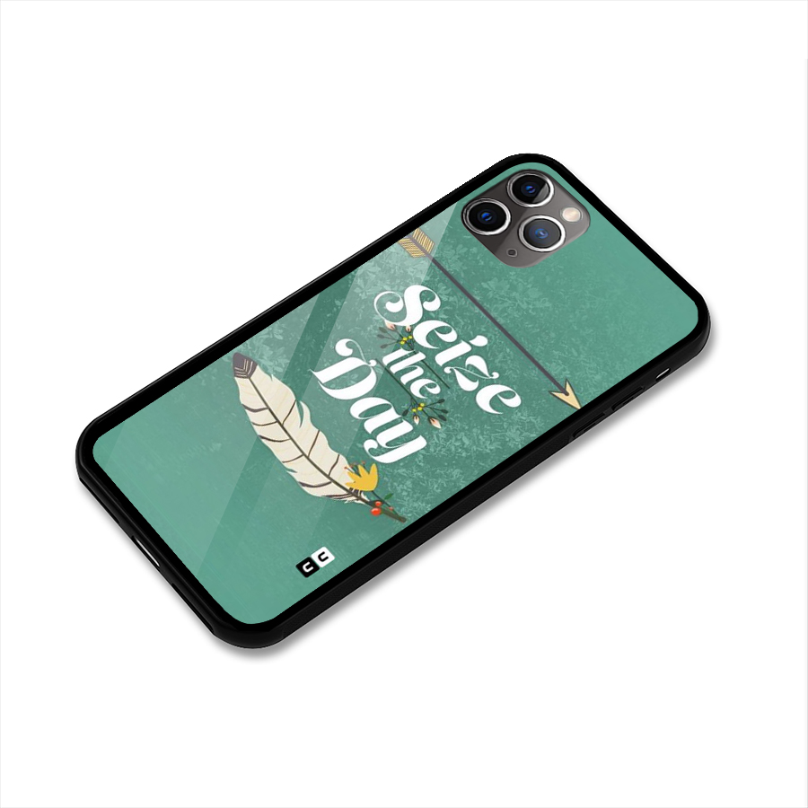 Feather Seize Glass Back Case for iPhone 11 Pro Max