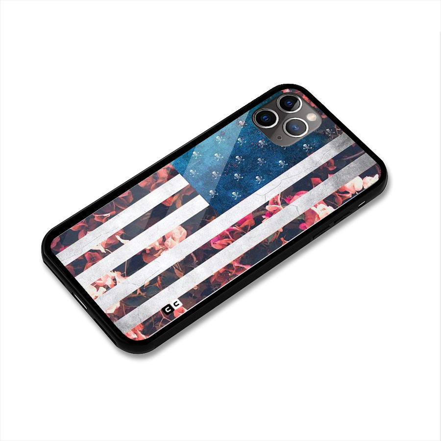 Flag Stripes Glass Back Case for iPhone 11 Pro Max