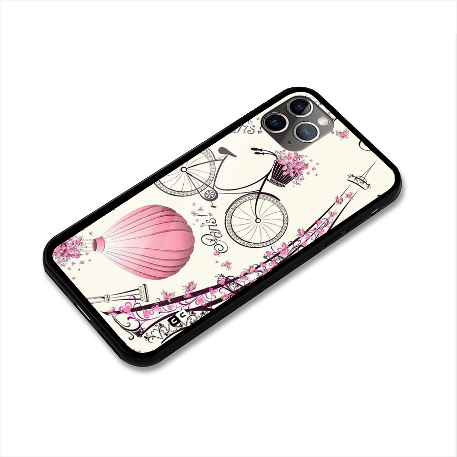Flower Clipart Glass Back Case for iPhone 11 Pro Max