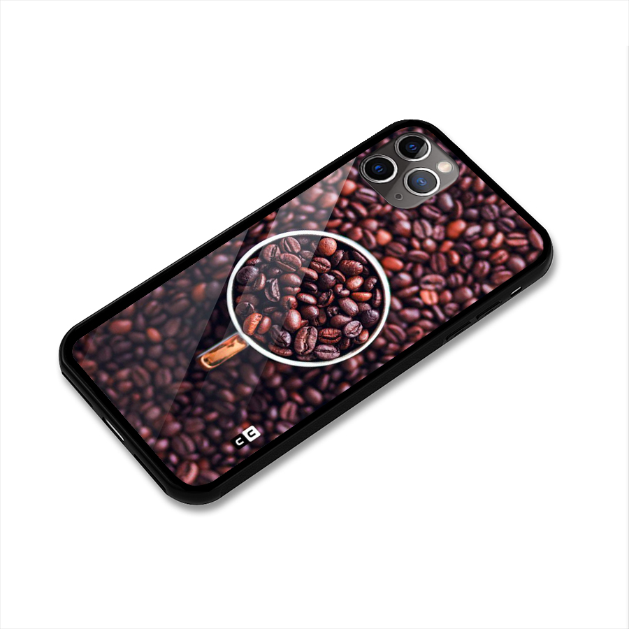 Focus Coffee Beans Glass Back Case for iPhone 11 Pro Max