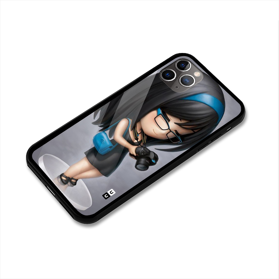 Girl With Camera Glass Back Case for iPhone 11 Pro Max