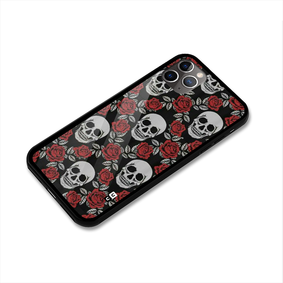 Grey Skulls Glass Back Case for iPhone 11 Pro Max
