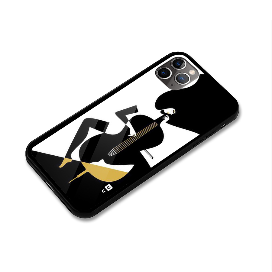 Guitar Women Glass Back Case for iPhone 11 Pro Max