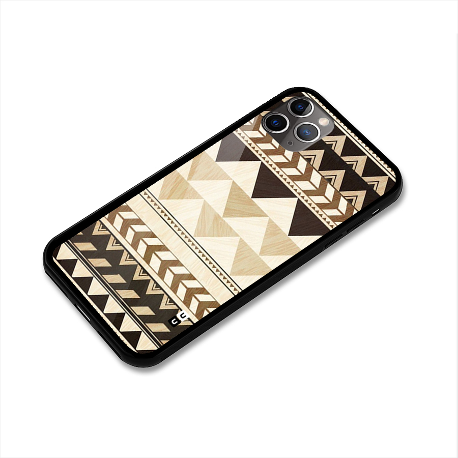Indie Pattern Work Glass Back Case for iPhone 11 Pro Max