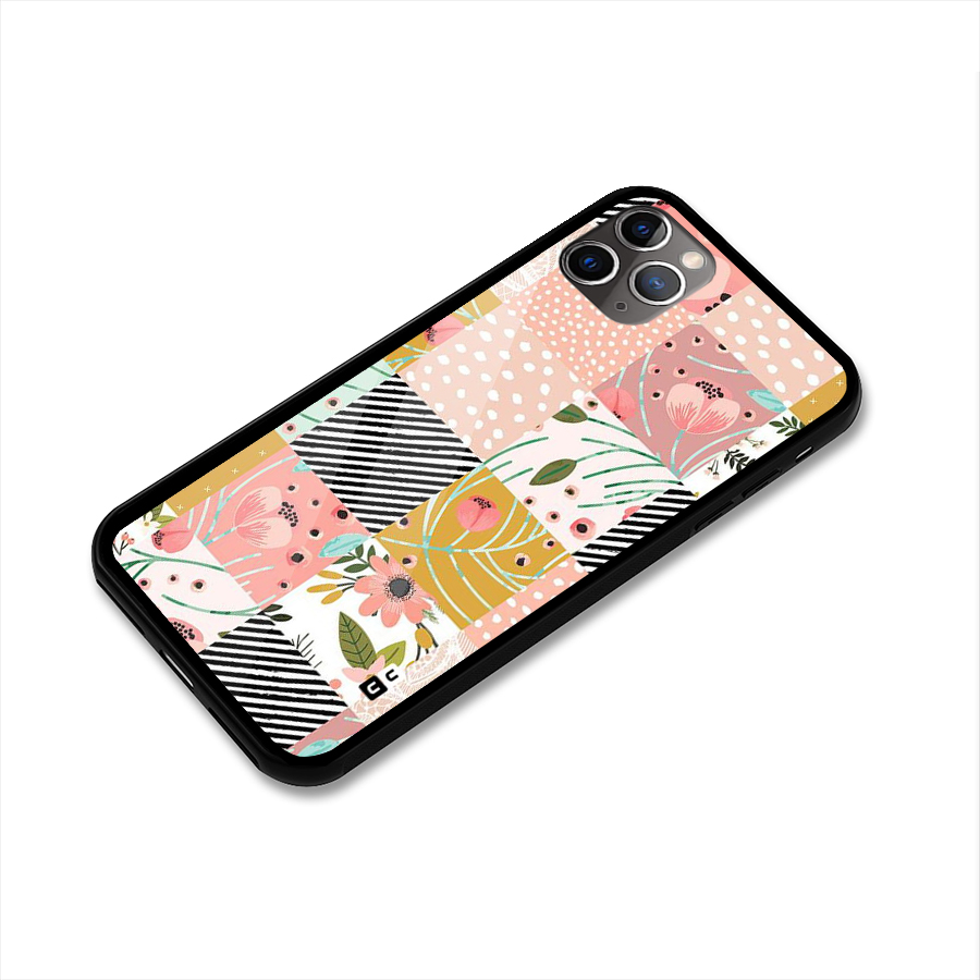 Leaf Stripe Polka Glass Back Case for iPhone 11 Pro Max