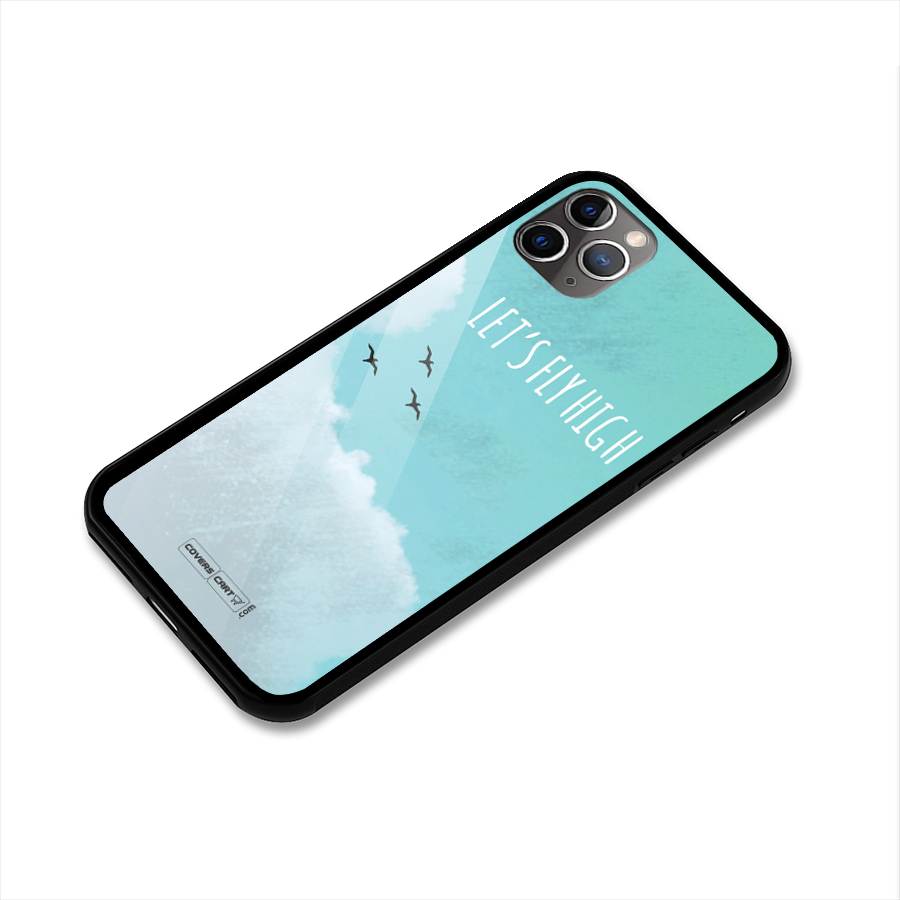 Lets Fly High Glass Back Case for iPhone 11 Pro Max
