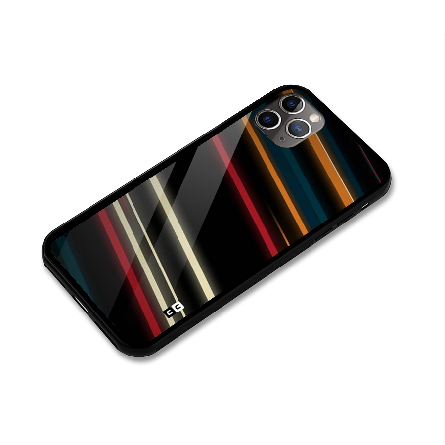 Light Diagonal Stripes Glass Back Case for iPhone 11 Pro Max