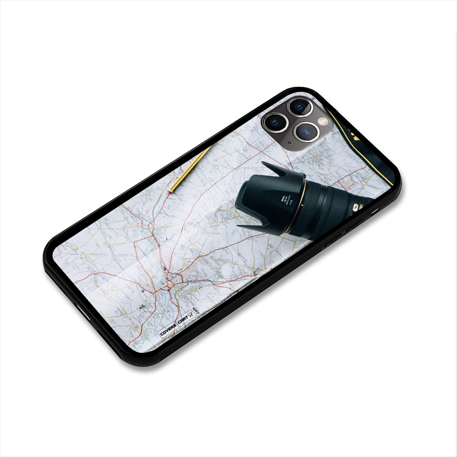 Map And Camera Glass Back Case for iPhone 11 Pro Max