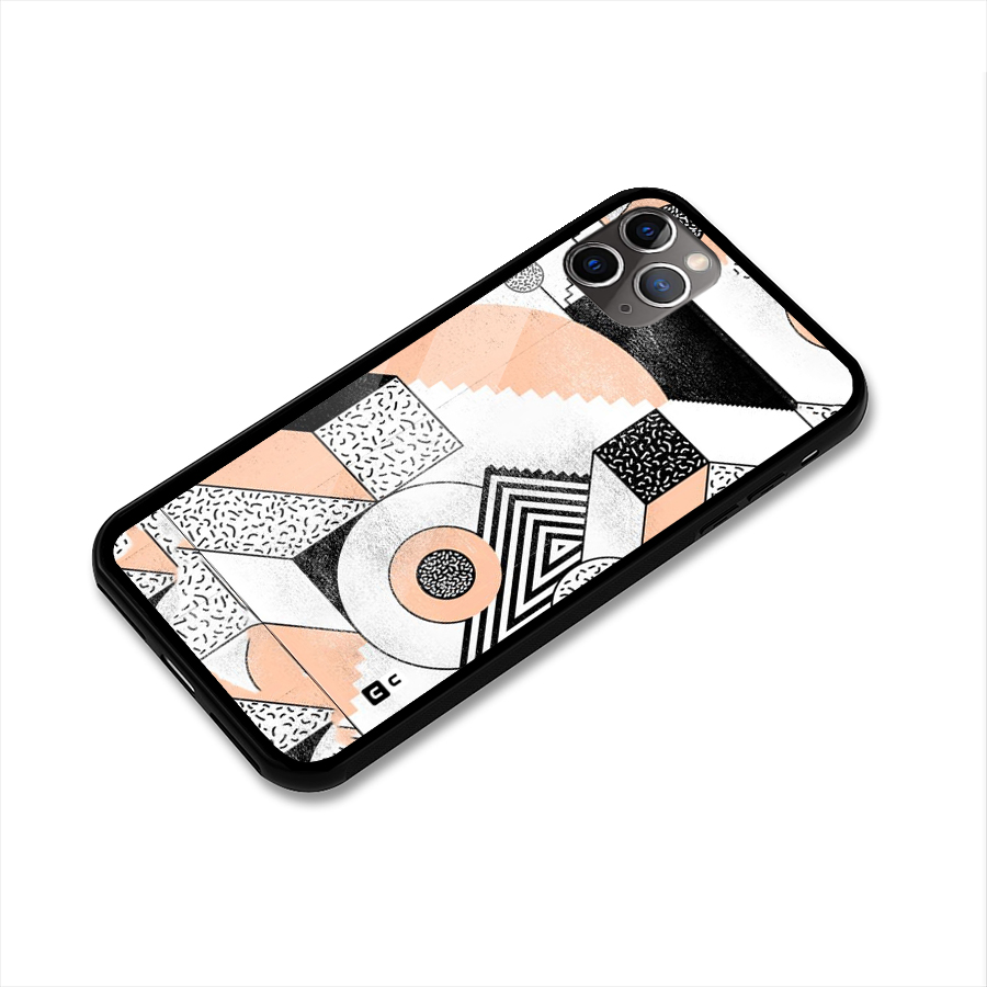 Orange Zig Zag Glass Back Case for iPhone 11 Pro Max