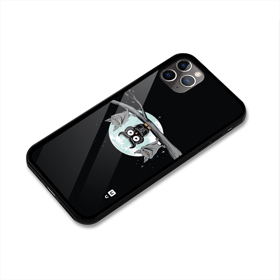 Owl Hanging Glass Back Case for iPhone 11 Pro Max