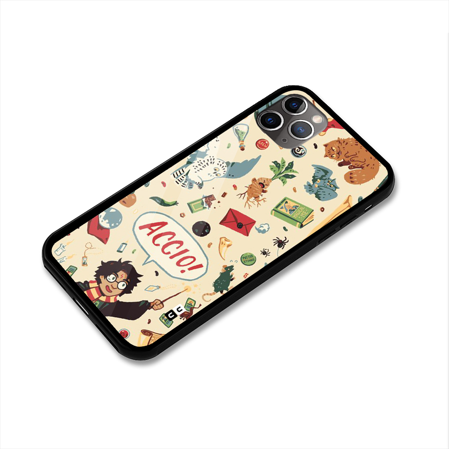 Owl Letter Glass Back Case for iPhone 11 Pro Max