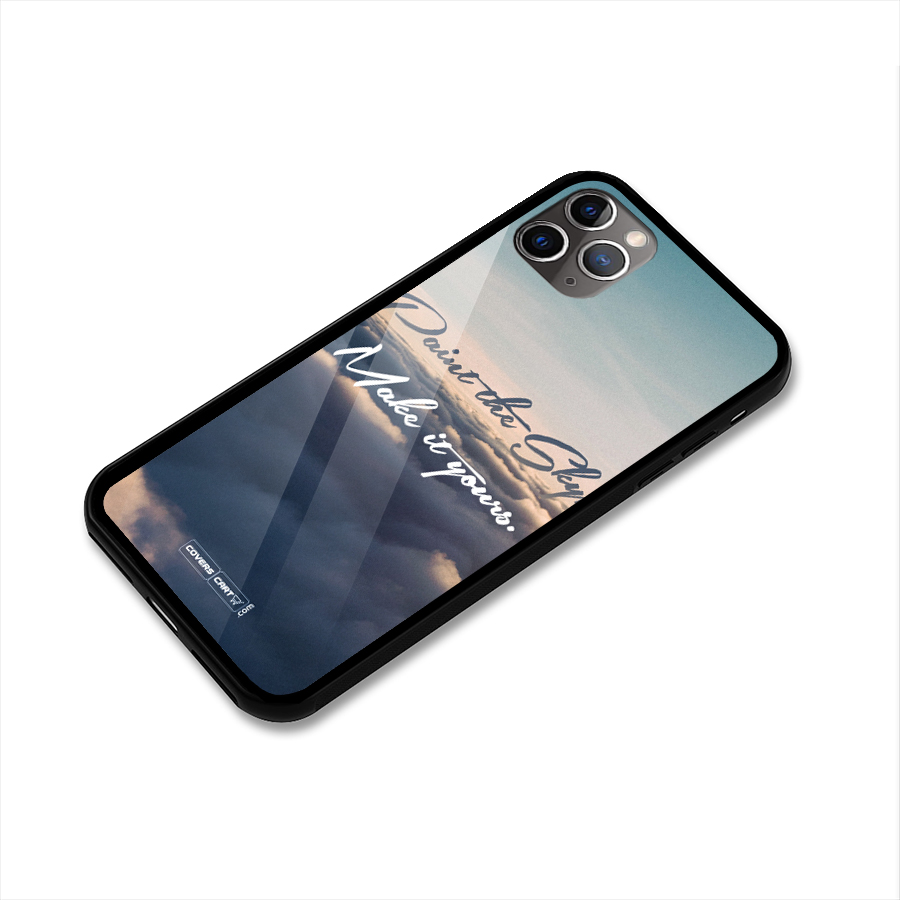 Paint the Sky Glass Back Case for iPhone 11 Pro Max