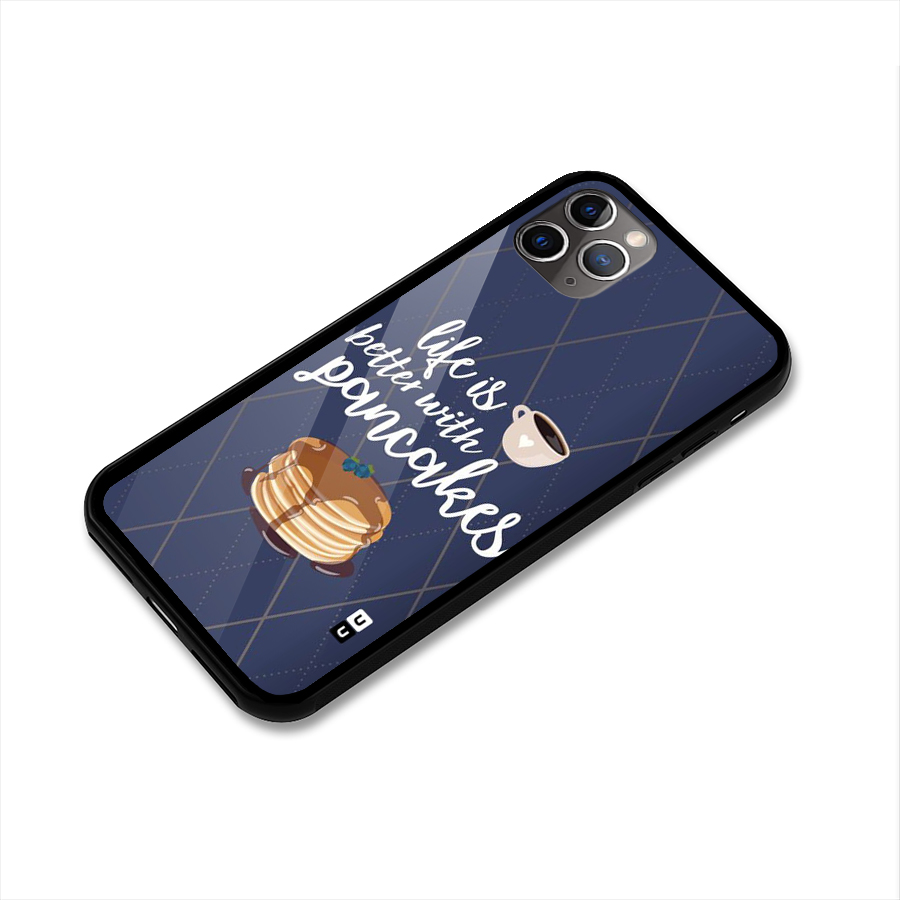 Pancake Life Glass Back Case for iPhone 11 Pro Max