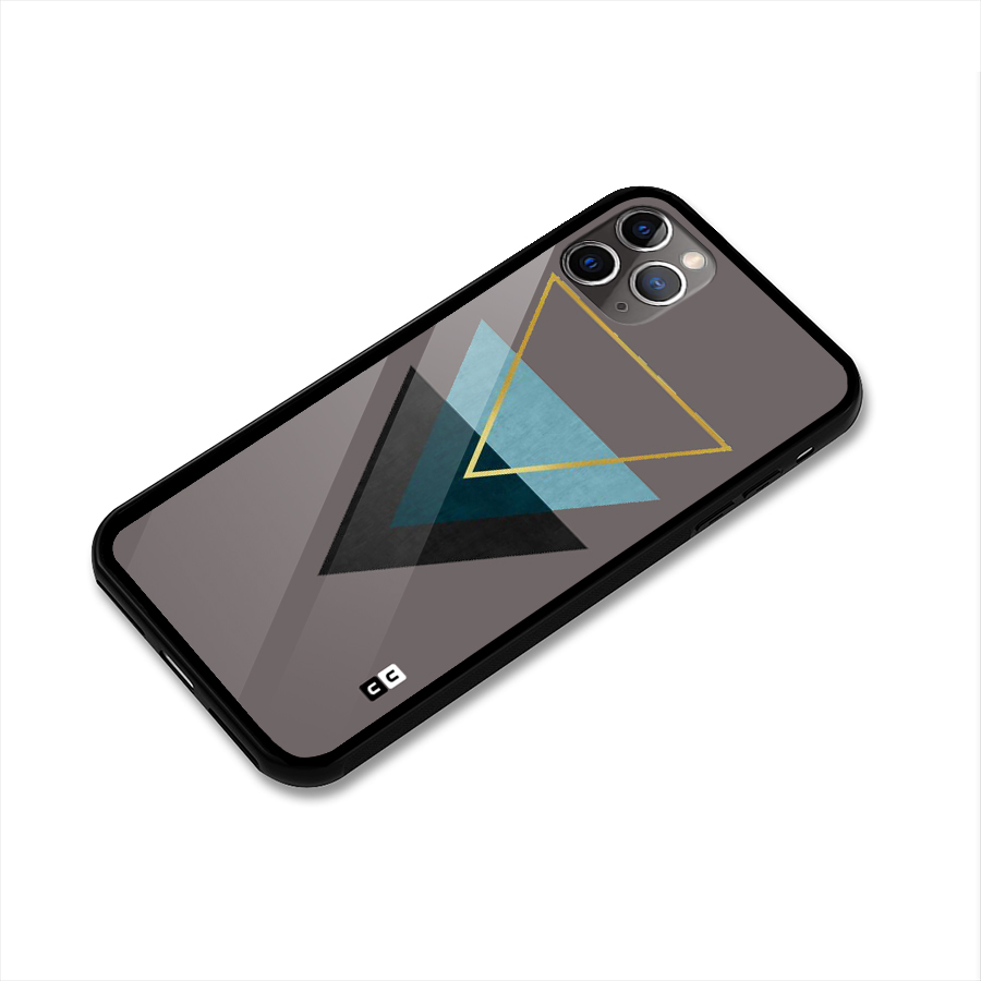 Pastel Triangle Glass Back Case for iPhone 11 Pro Max