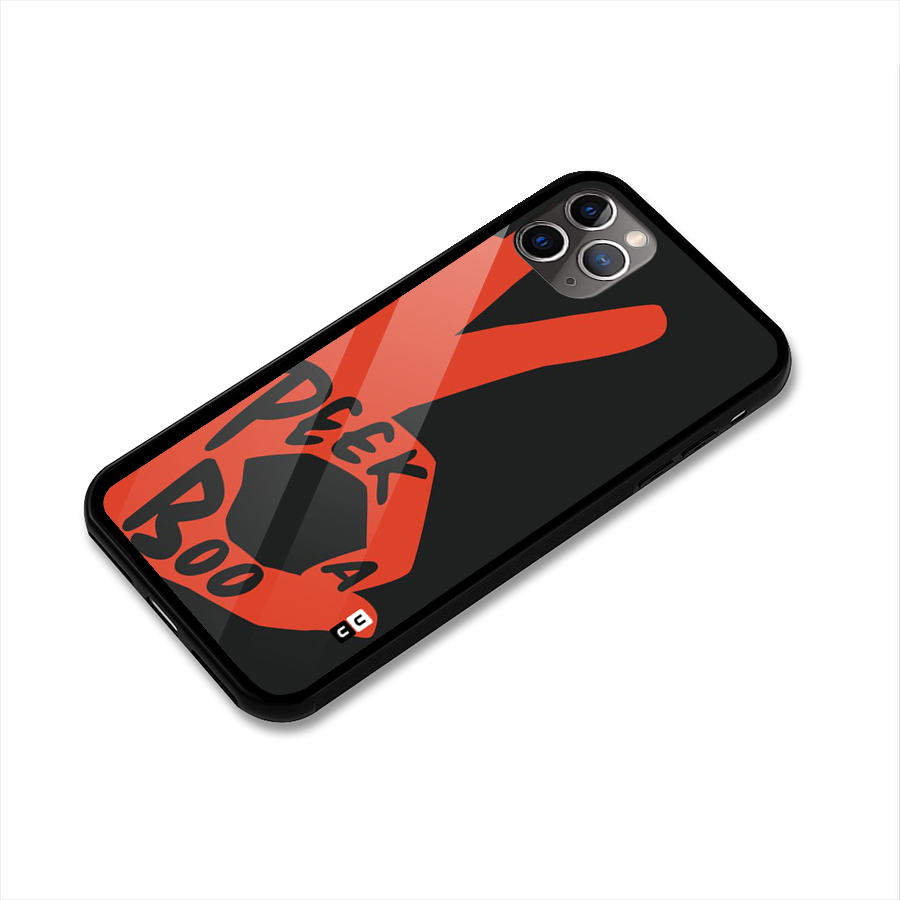 Peek-a-boo Glass Back Case for iPhone 11 Pro Max