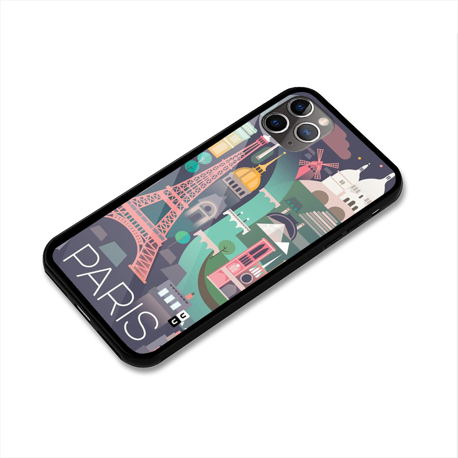 Pink Cute Tower Glass Back Case for iPhone 11 Pro Max