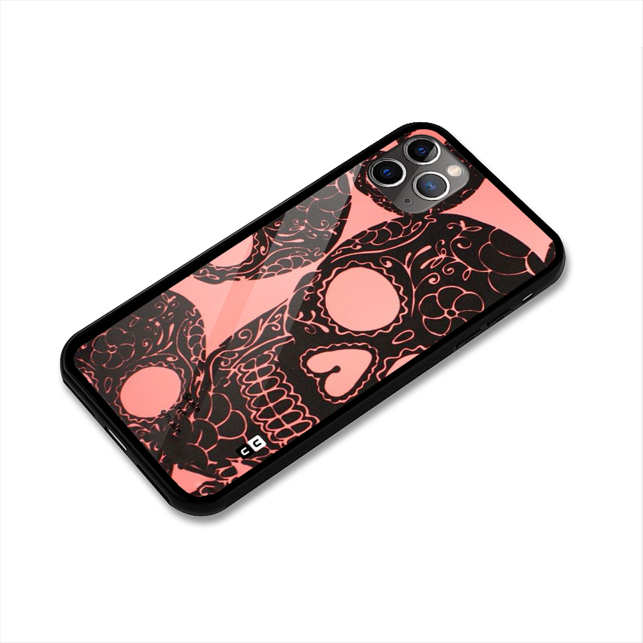 Pink Head Glass Back Case for iPhone 11 Pro Max