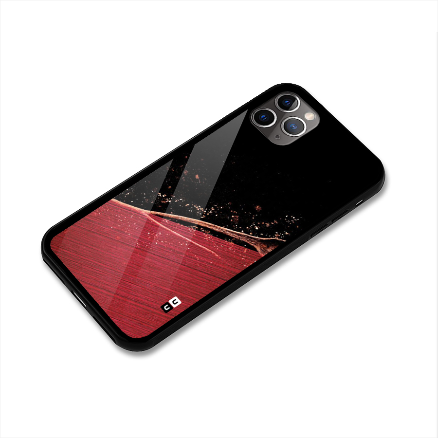 Red Flow Drops Glass Back Case for iPhone 11 Pro Max
