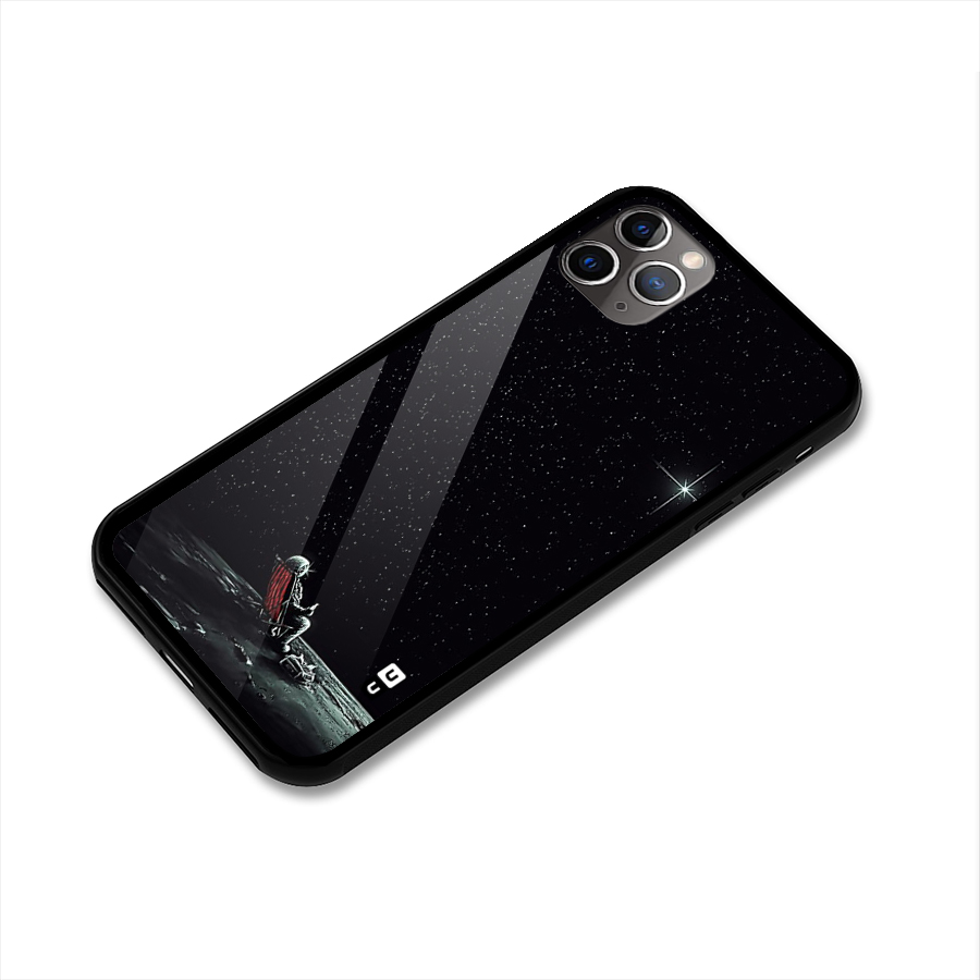 Resting Spaceman Face Glass Back Case for iPhone 11 Pro Max